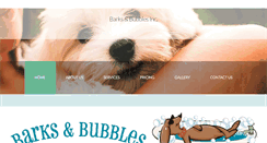 Desktop Screenshot of barksbubblesgrooming.com